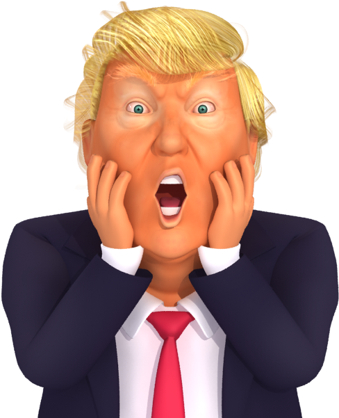 Shocked Cartoon Businessman PNG