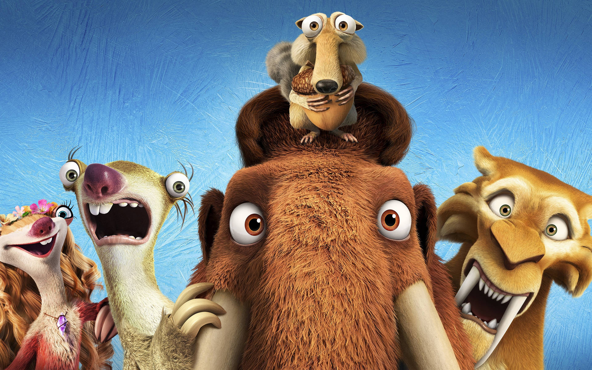 Shocked Ice Age Collision Course Characters Wallpaper