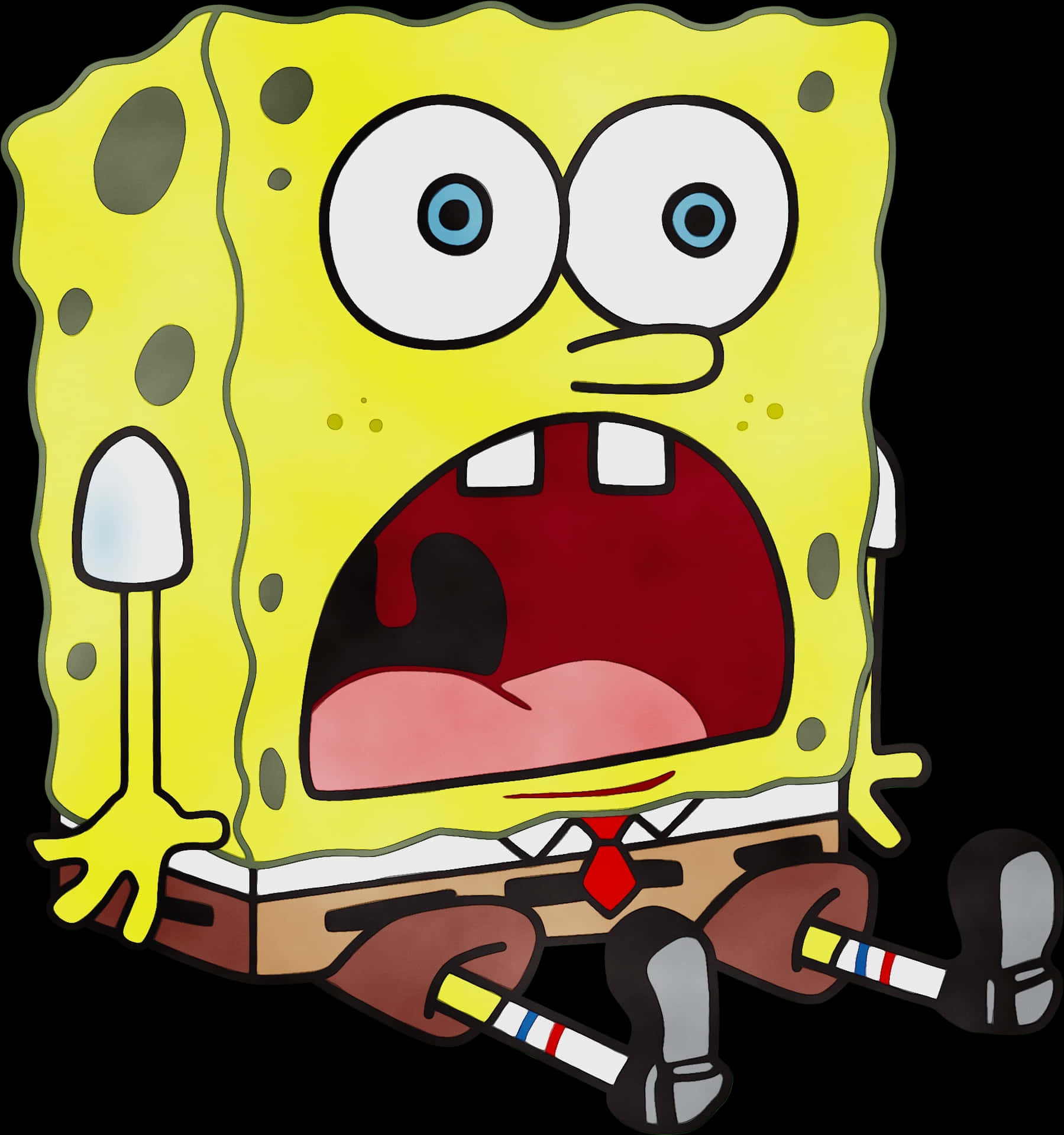 Shocked Sponge Bob Square Pants PNG