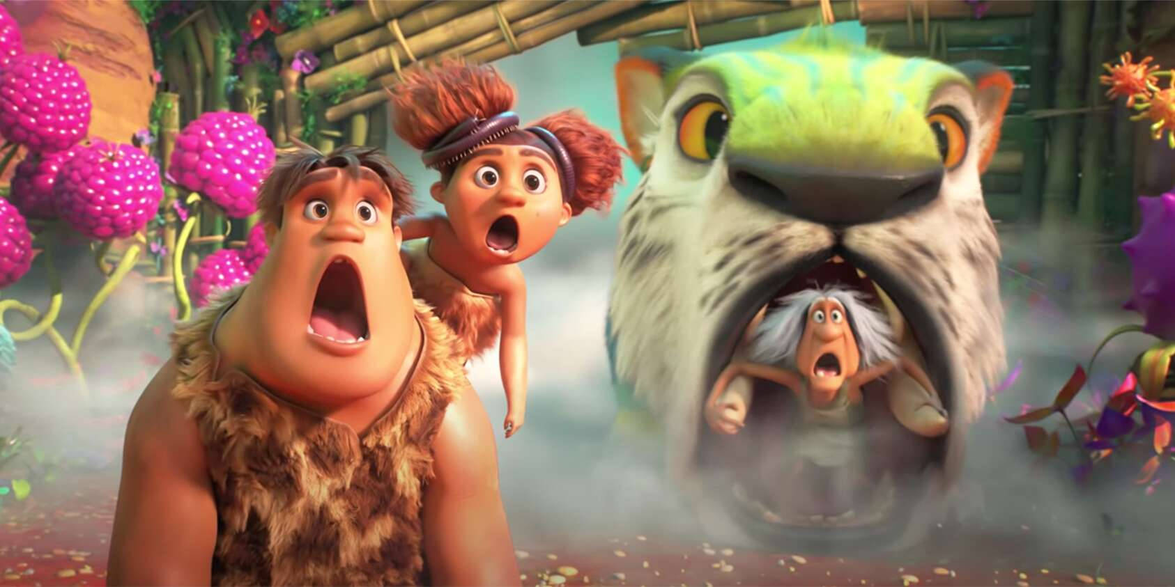 Shocked The Croods Family Members Wallpaper