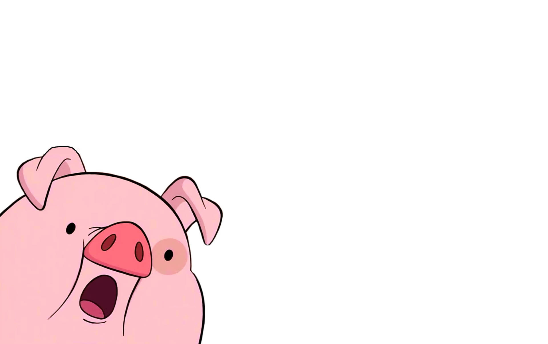 Shocked Waddles The Pig Wallpaper