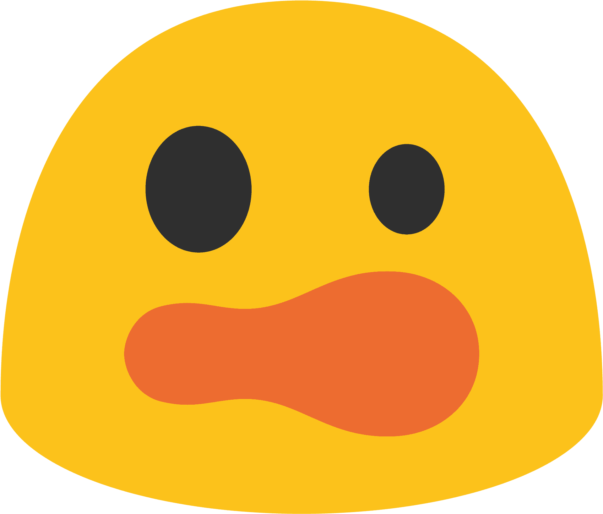Shocked Yellow Face Emoji PNG