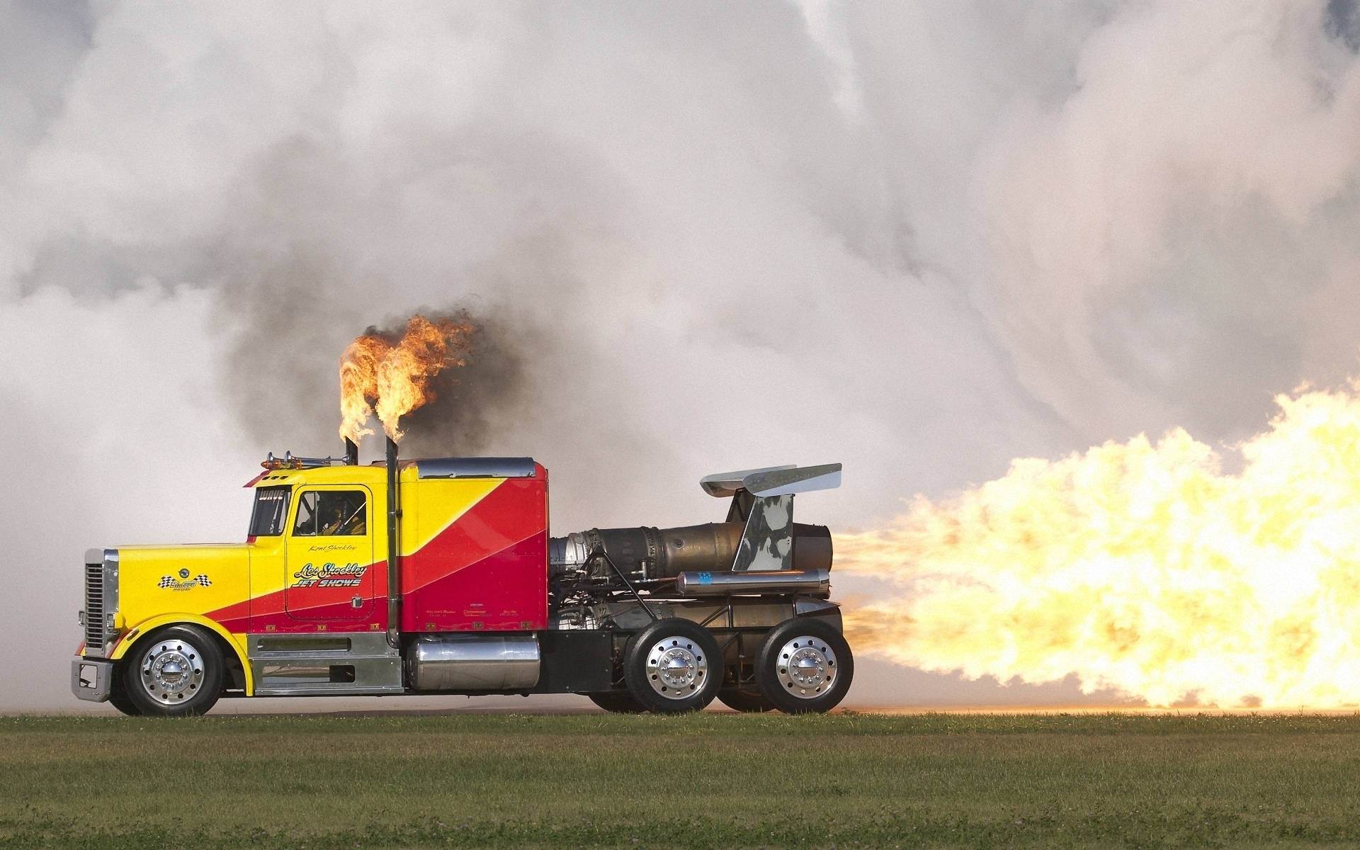 Shockwave Jet Truck Drag Racing Wallpaper