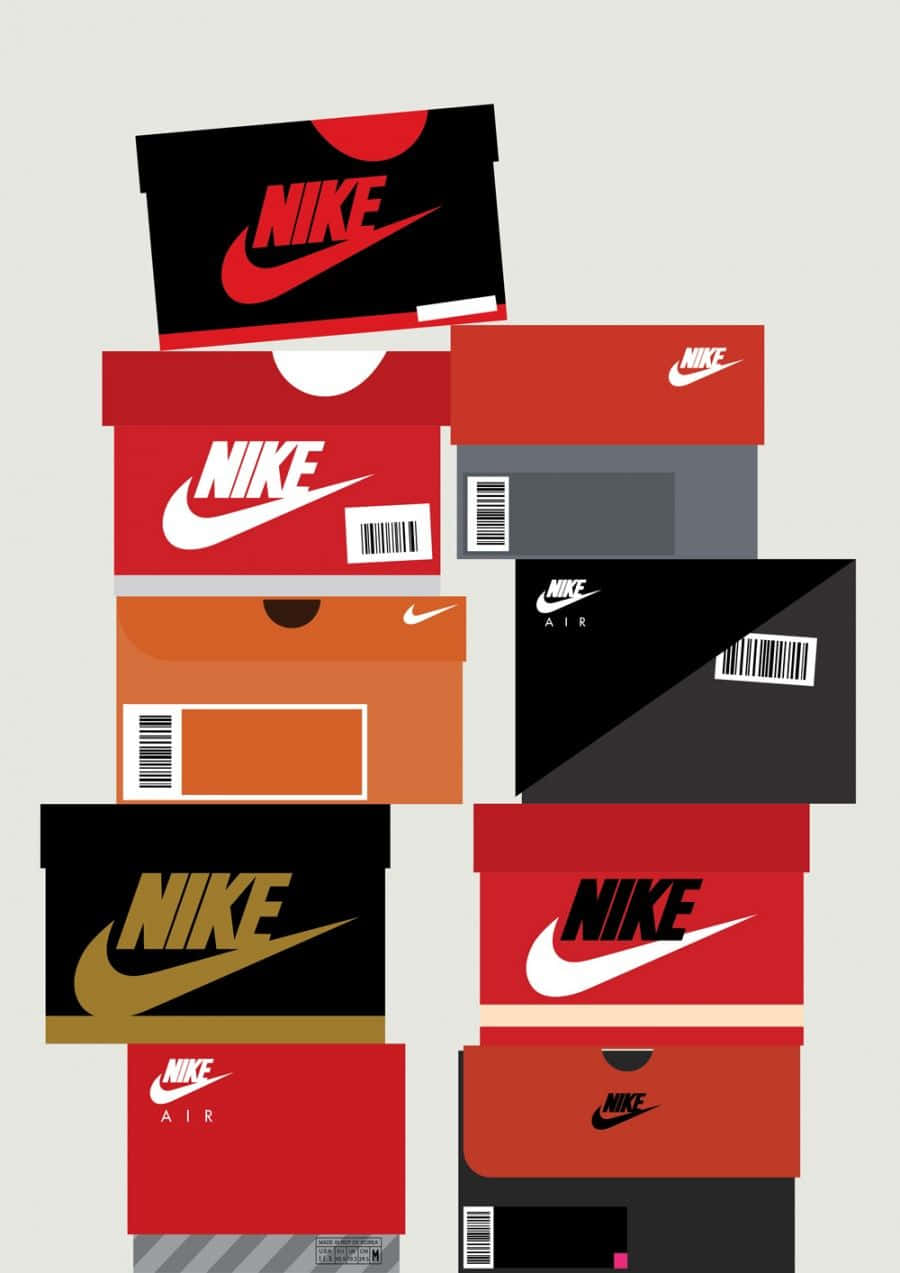 En stak af Nike-sko Wallpaper