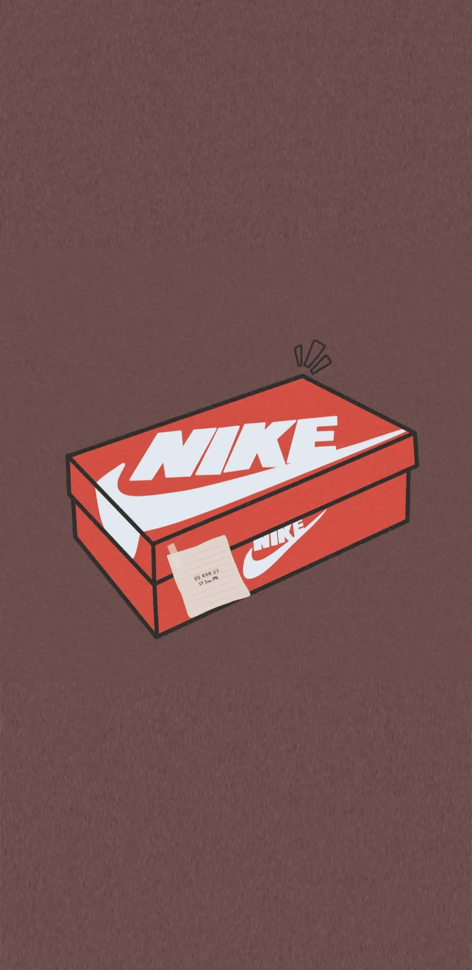 Illustrazionedella Scatola Nike Sfondo