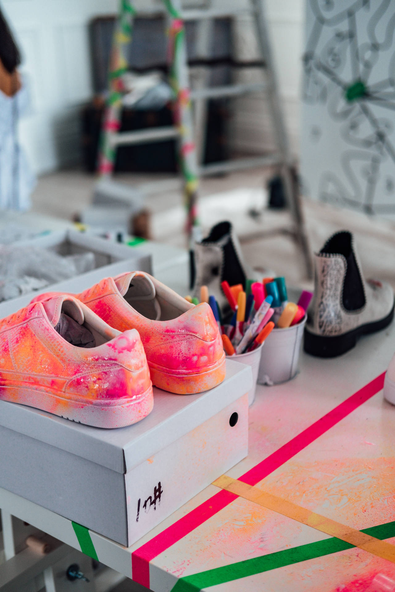 Shoes In An Artist Studio