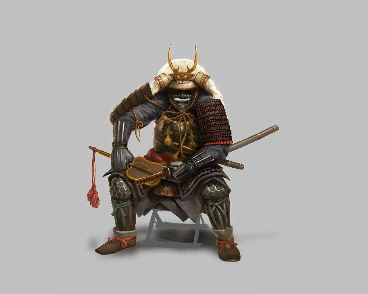 Powerful Shogun Warrior in Battle Wallpaper