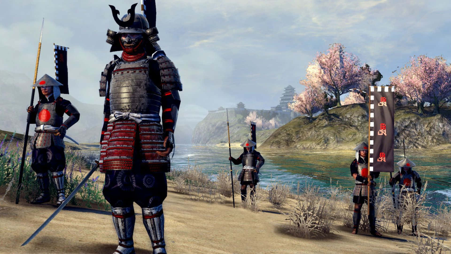 Majestic Shogun Warrior in Battle Armor Wallpaper