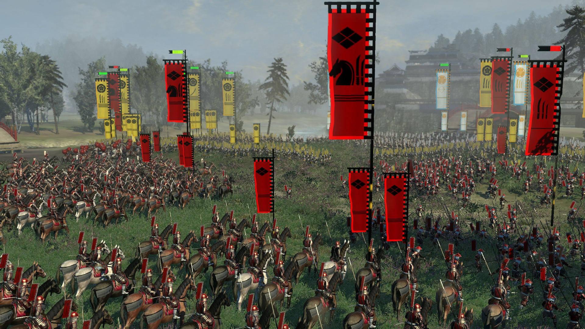 Shogun 2 Total War Red Flags Wallpaper