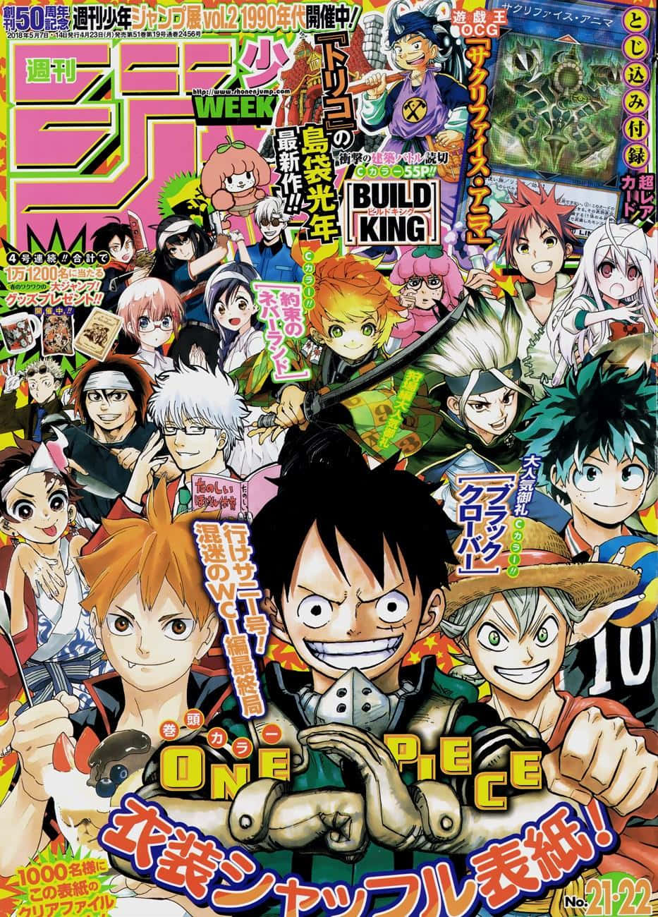Get lost in a world of Japanese manga with Shonen Jump! Wallpaper