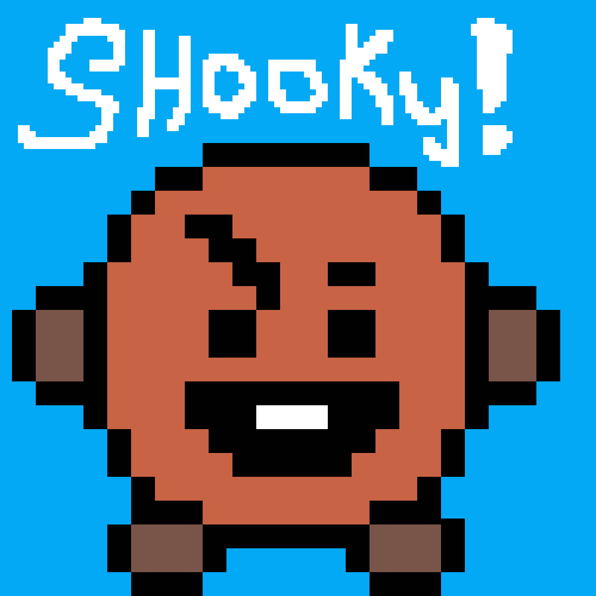 Shookybt21 Pixels (portuguese): Pixels Do Shooky Bt21 Papel de Parede