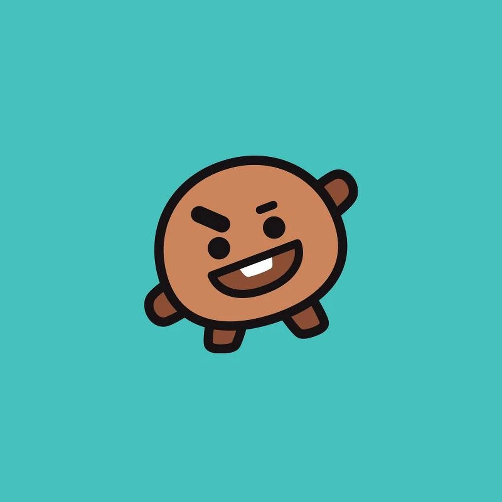 BT21 Wallpaper  BT21 Wallpaper presents Shooky Its hard to resist Sugas  grumpy old man nature and gummy smile and theres a hint of both in  Shooky the character he created As