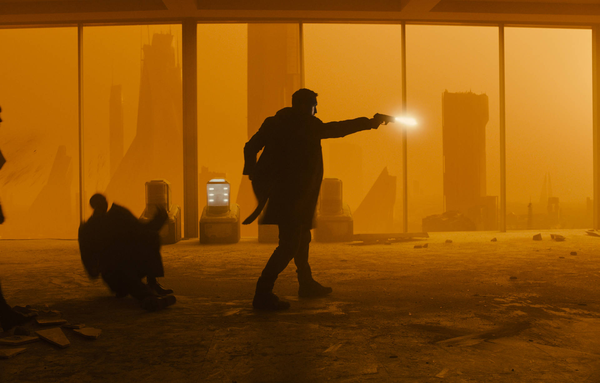 Shooting Officer K Blade Runner 2049 4k Wallpaper