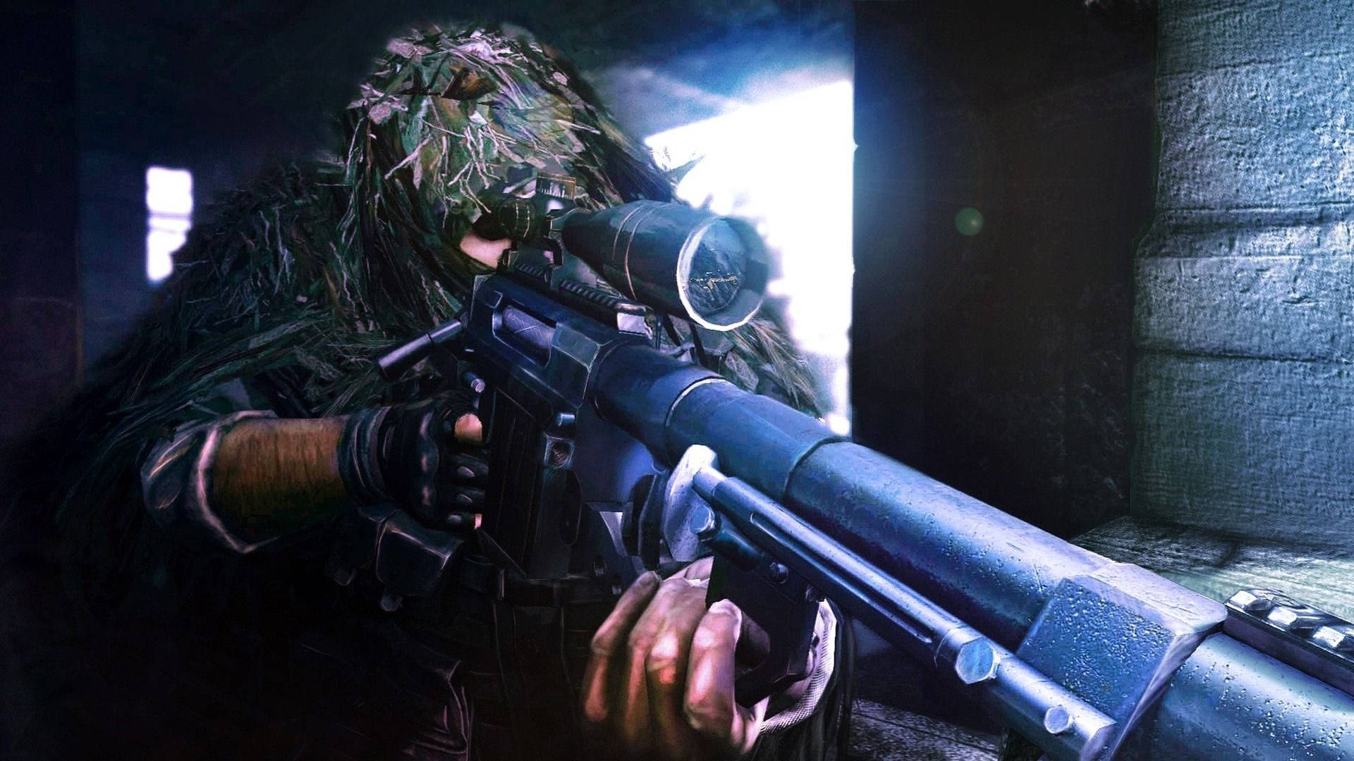 Shooting Sniper Army Soldier Wallpaper