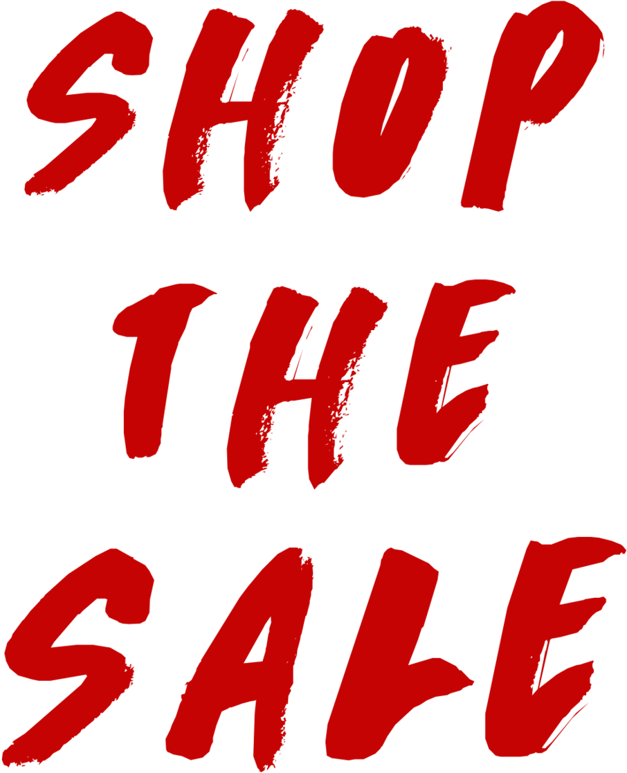 Shop The Sale Red Text PNG