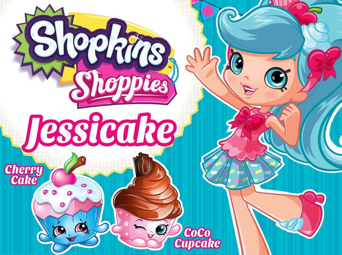 Shopkins Shoppies Jessicacake Plakat Vægbillede Tapet Wallpaper