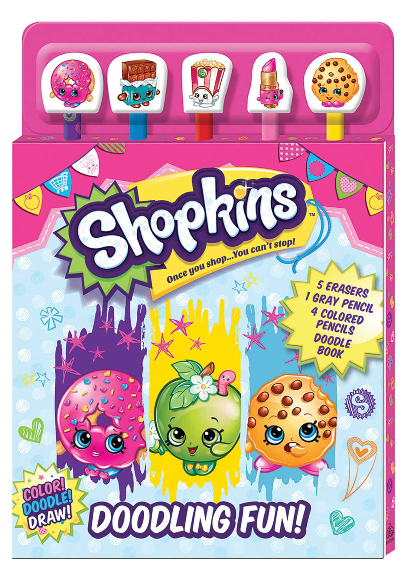 A Shopkins Party - Vibrant and Colorful Characters Enjoying Sweet Treats!