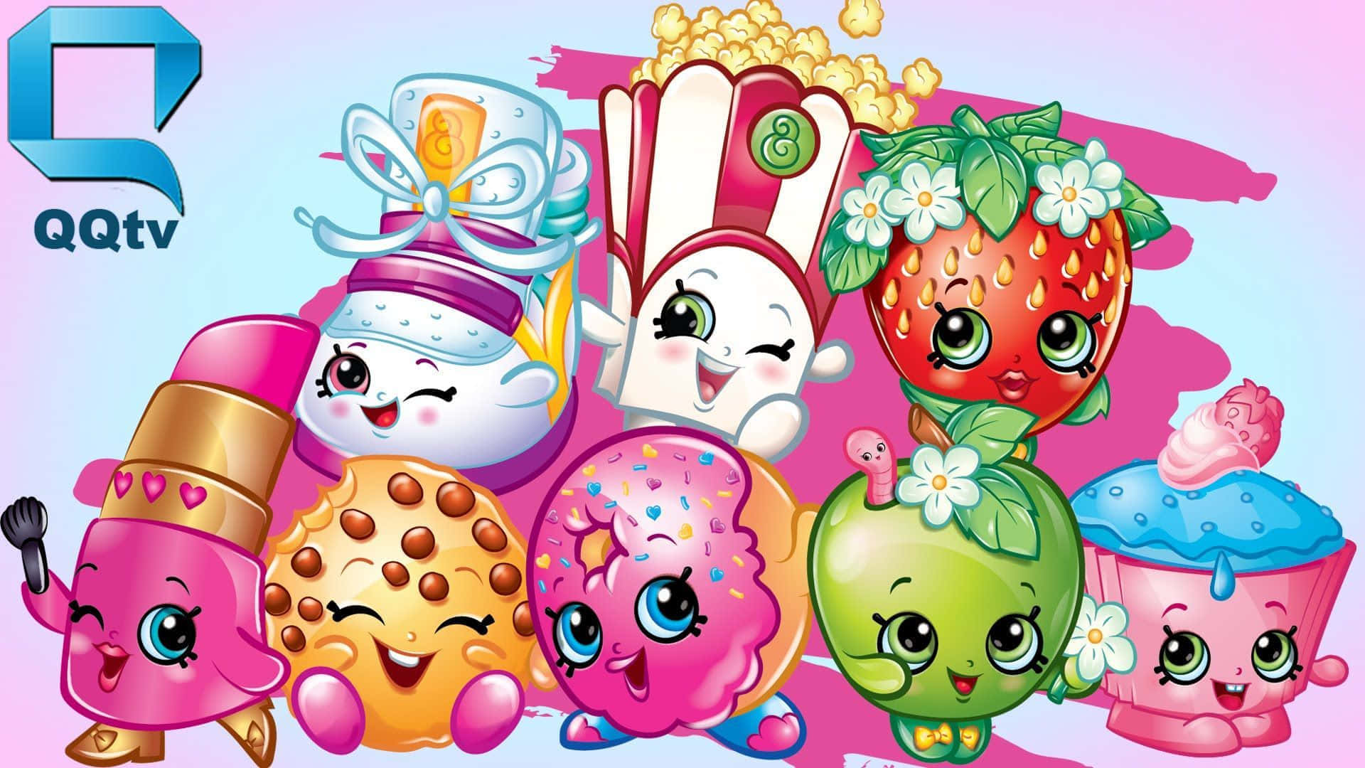 Cute and Colorful Shopkins Characters Group Photo