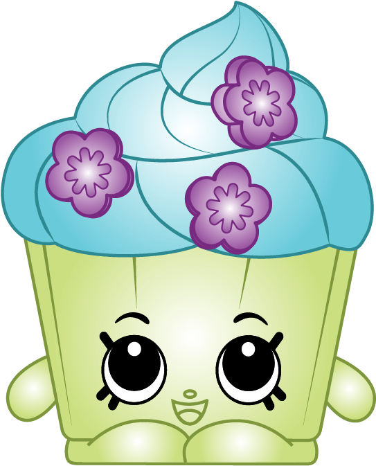 Shopkins Cupcake Character PNG