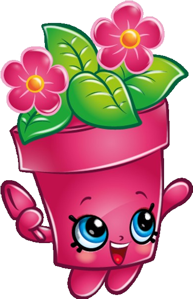 Shopkins Flower Pot Character PNG