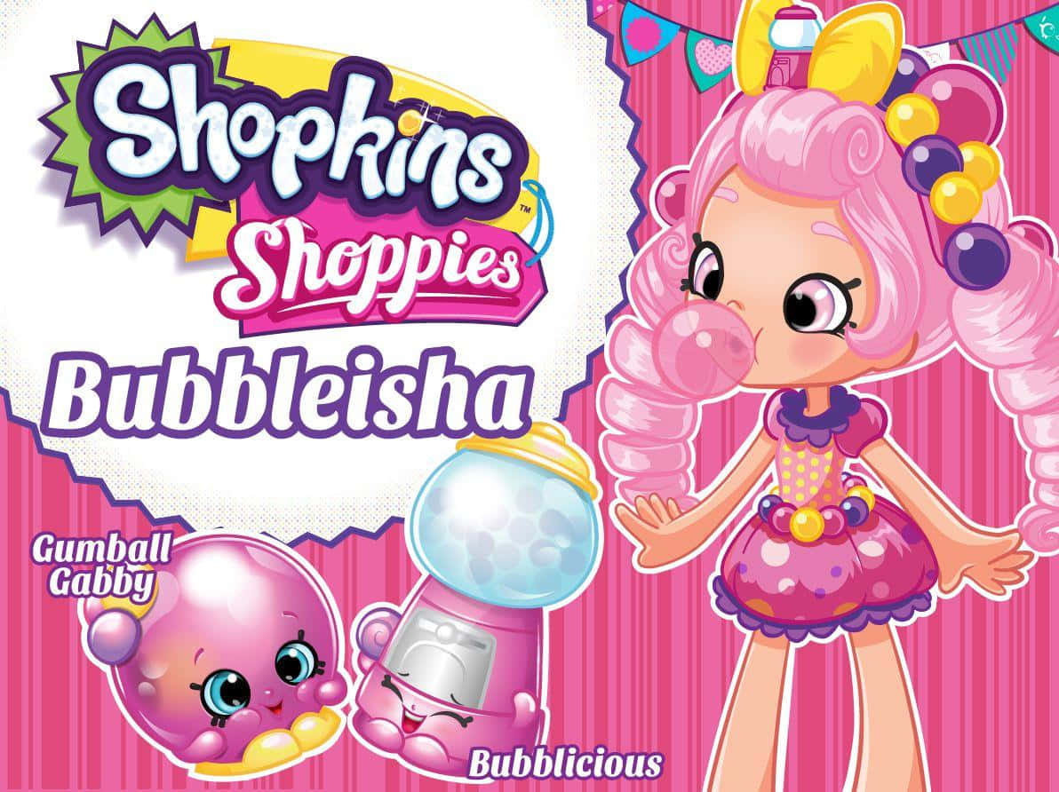 Pósterde Bubbleisha, Una De Las Shoppies De Shopkins. Fondo de pantalla