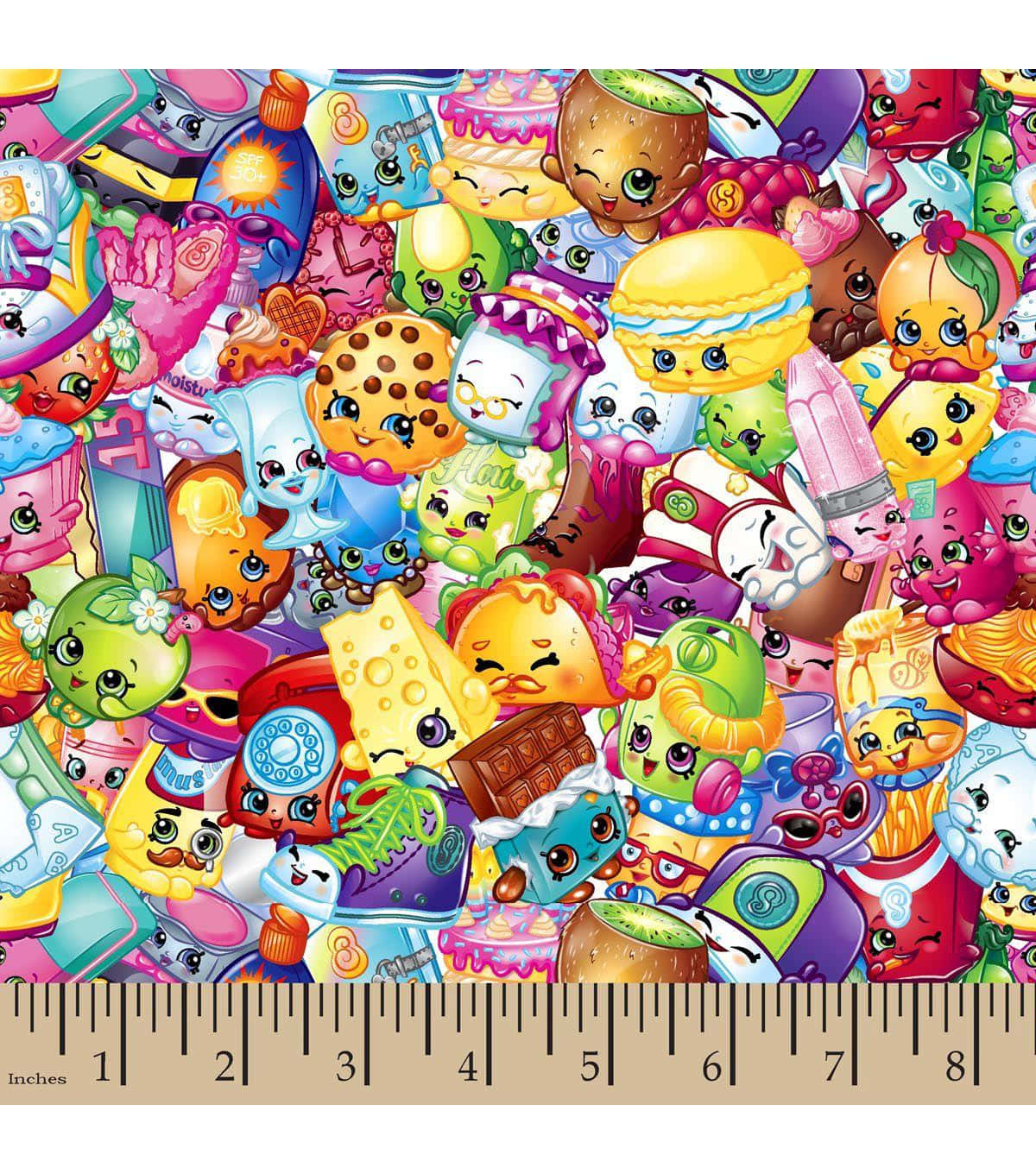Shopkins Poster With Ruler Wallpaper