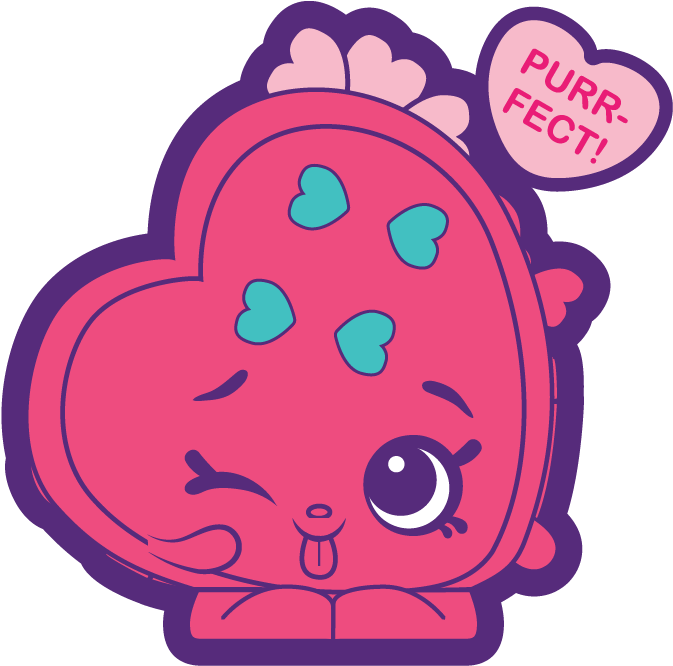 Shopkins Purrfect Heart Character PNG