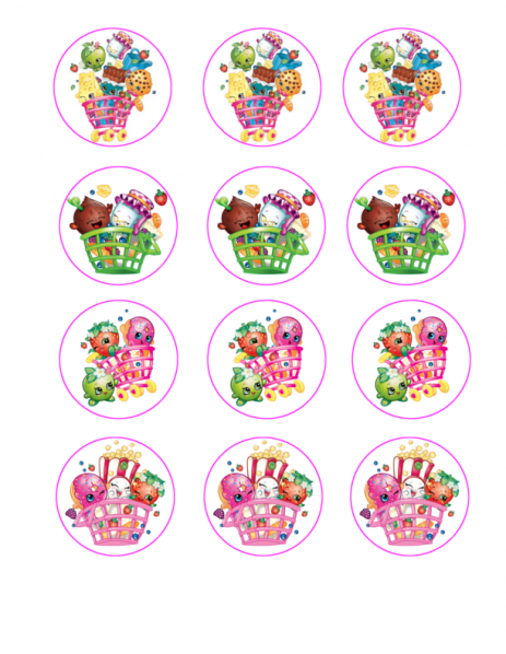 Shopkins Sticker Sheet PNG