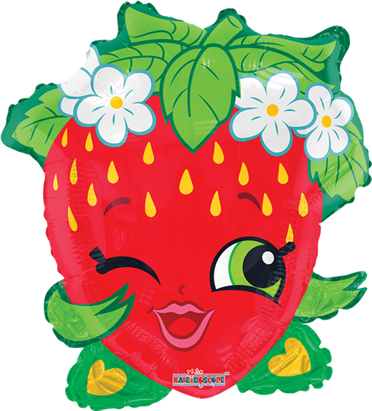 Shopkins Strawberry Kiss Balloon PNG