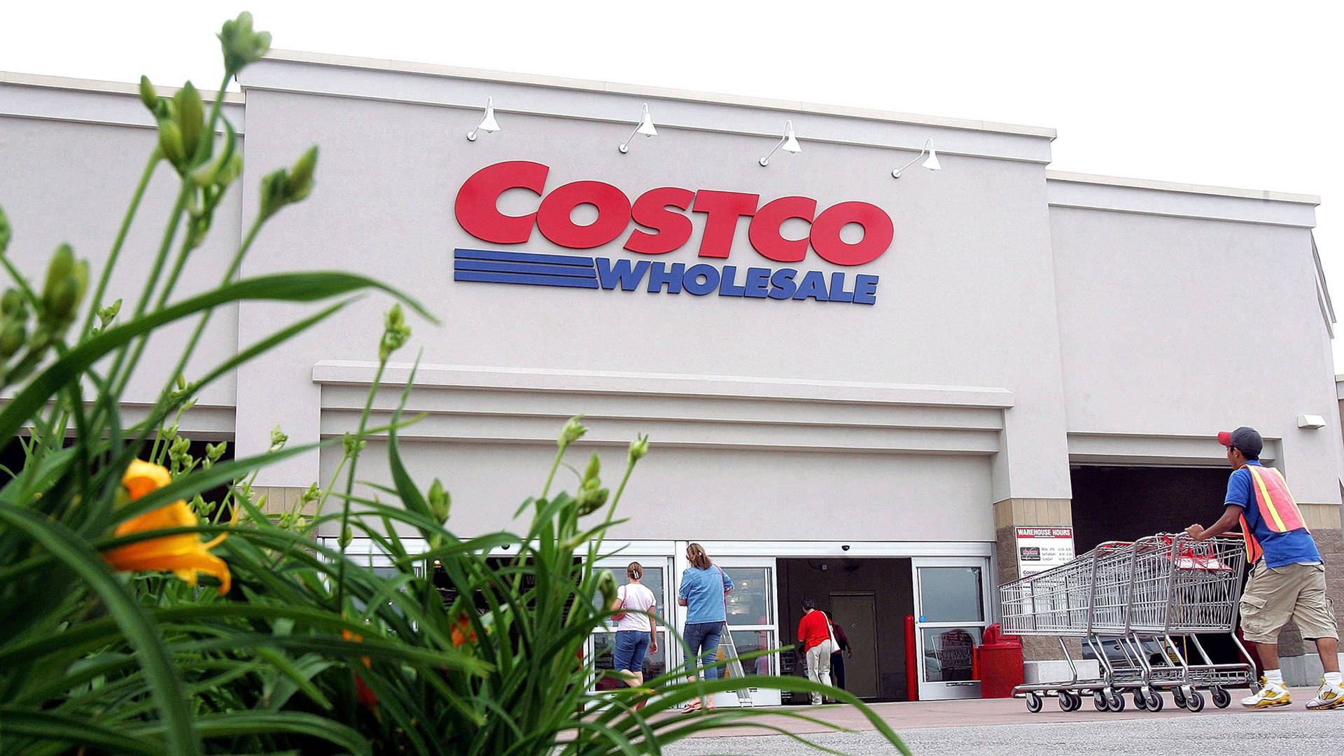 Kundengehen In Costco Wholesale Einkaufen. Wallpaper