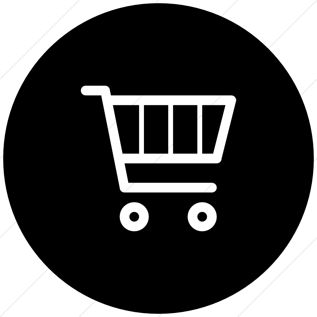 Shopping Cart Icon Black Circle Background PNG