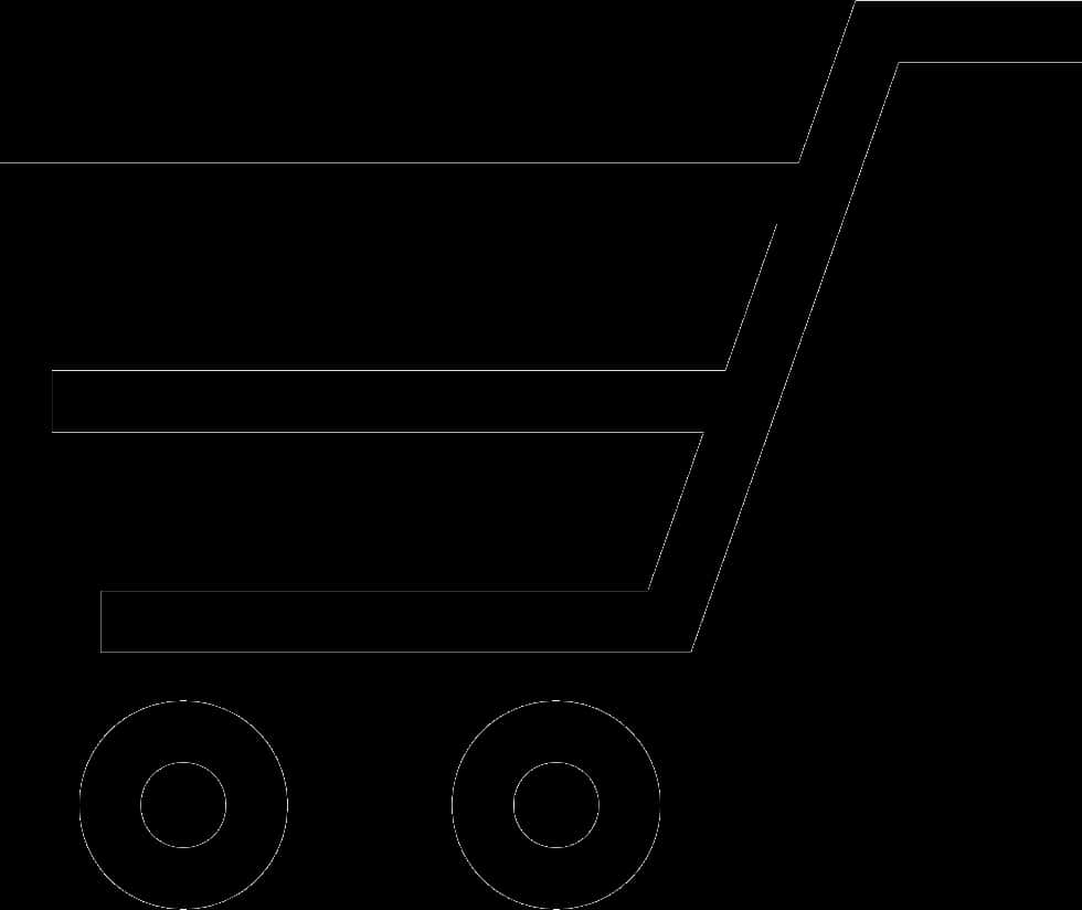 Shopping Cart Icon Black Silhouette PNG