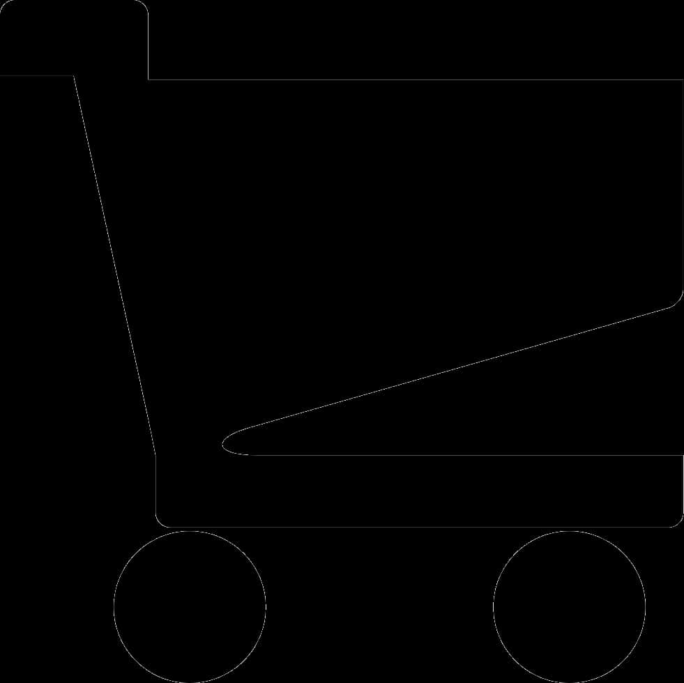 Shopping Cart Icon Black Silhouette PNG