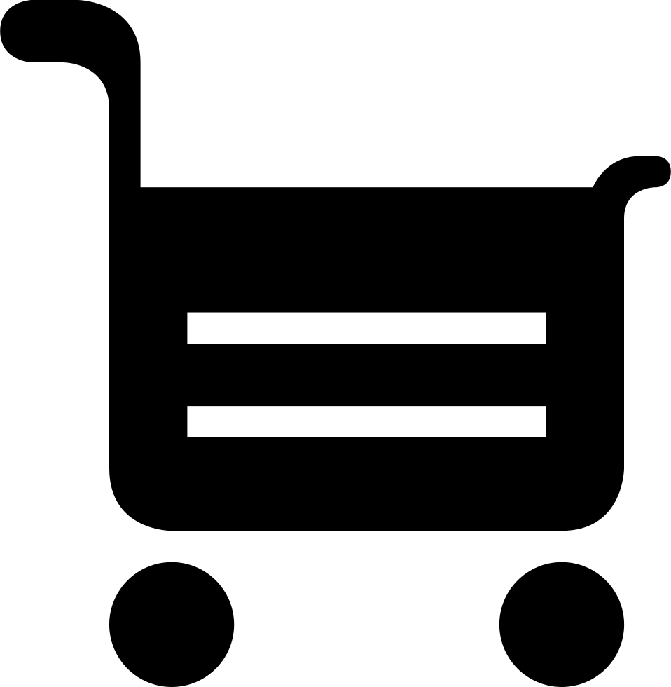 Shopping Cart Icon Black PNG