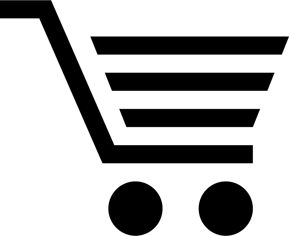 Shopping Cart Icon Blackand White PNG