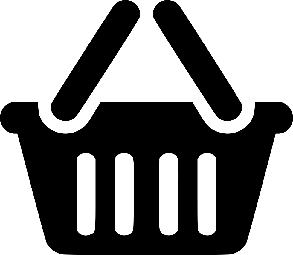 Shopping Cart Icon Blackand White PNG