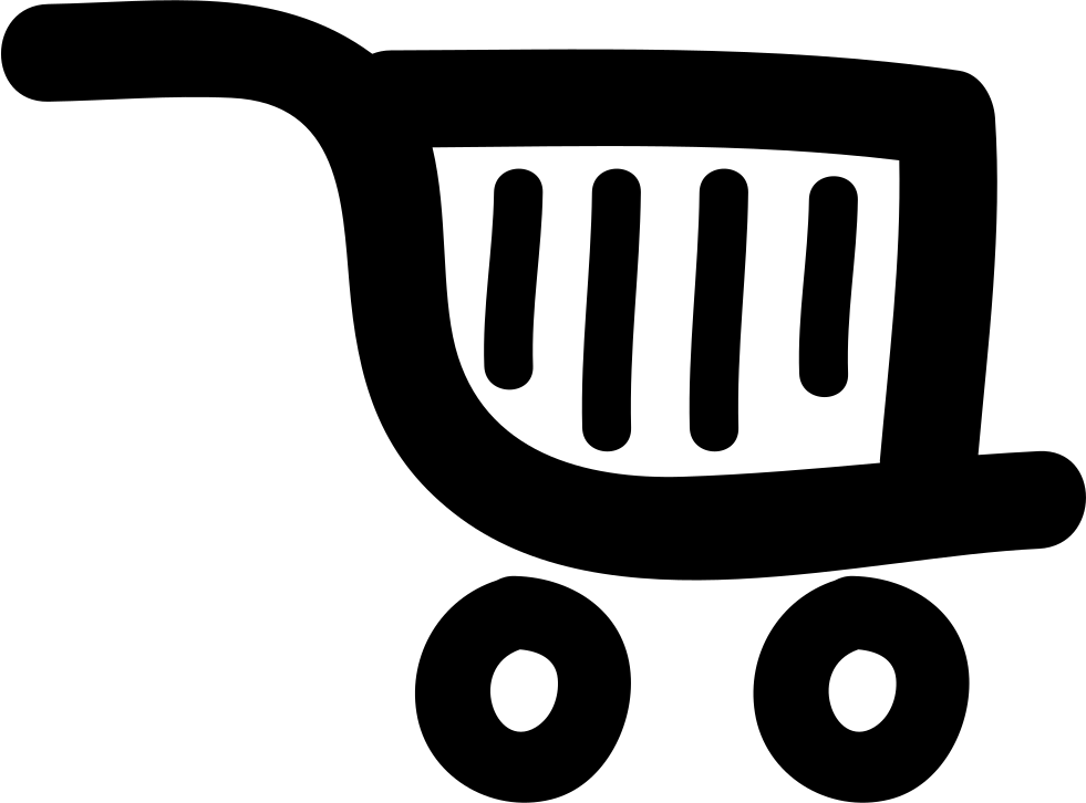 Shopping Cart Icon Silhouette PNG