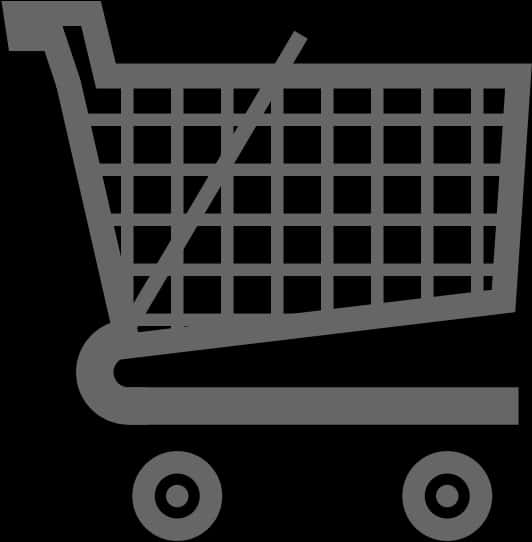 Shopping Cart Icon Silhouette PNG