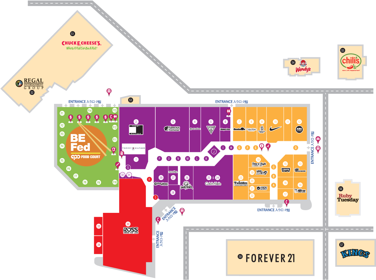 Shopping Mall Layout Map PNG