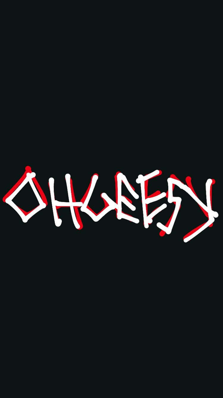 A Black Background With The Word Ohgeek Written On It Wallpaper
