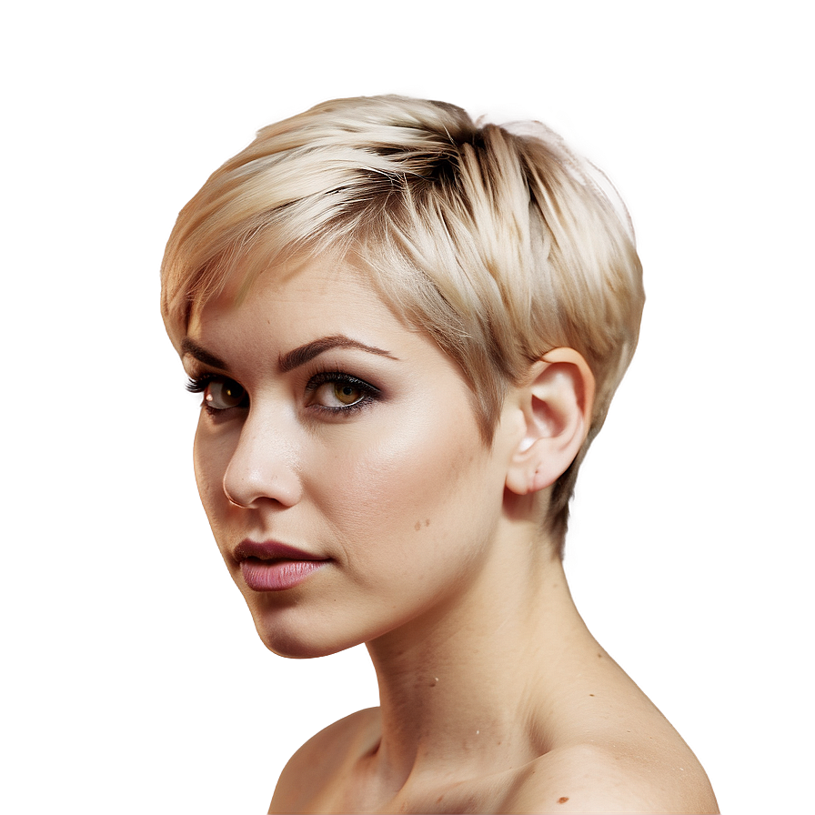 Short Blonde Pixie Cut Png Jkb PNG