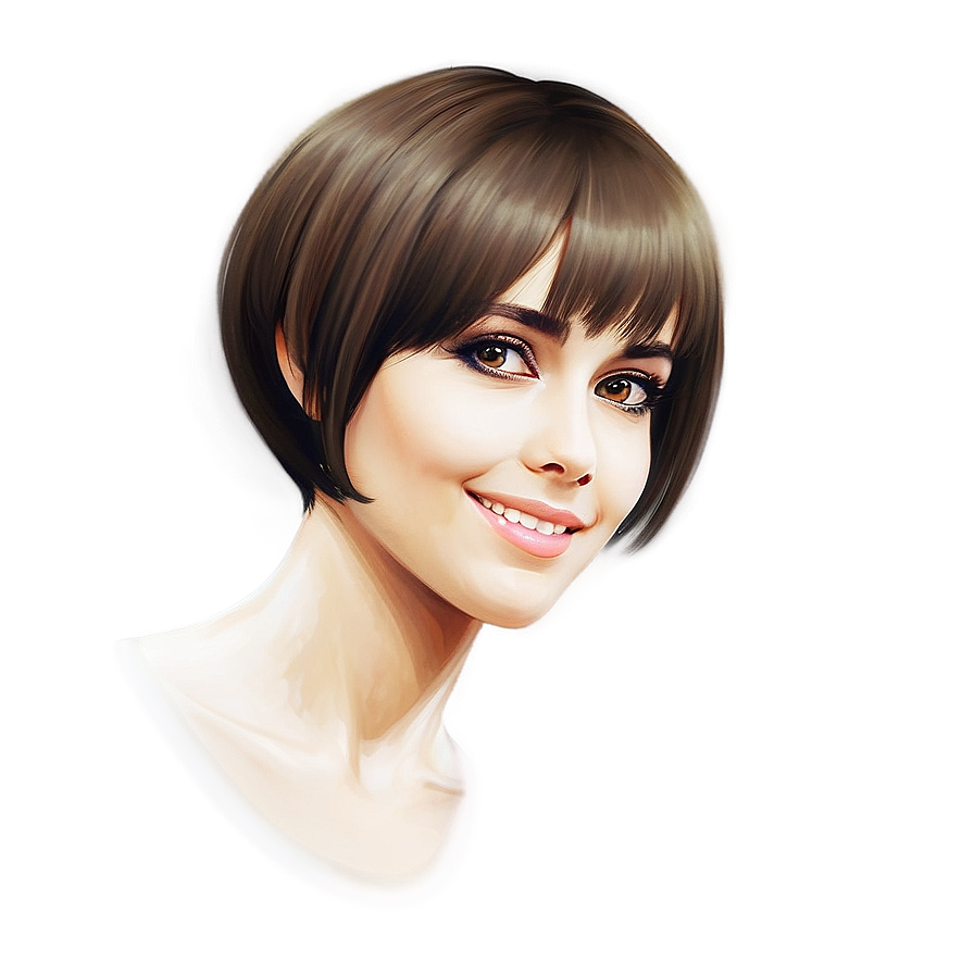 Download Short Brown Hair Girl Png Wnb 3787