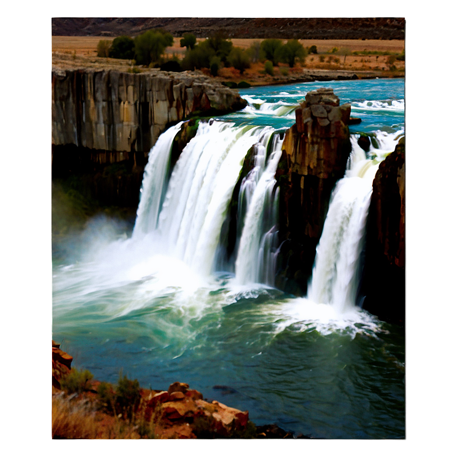 Shoshone Falls Idaho Waterfall Png Fyp PNG