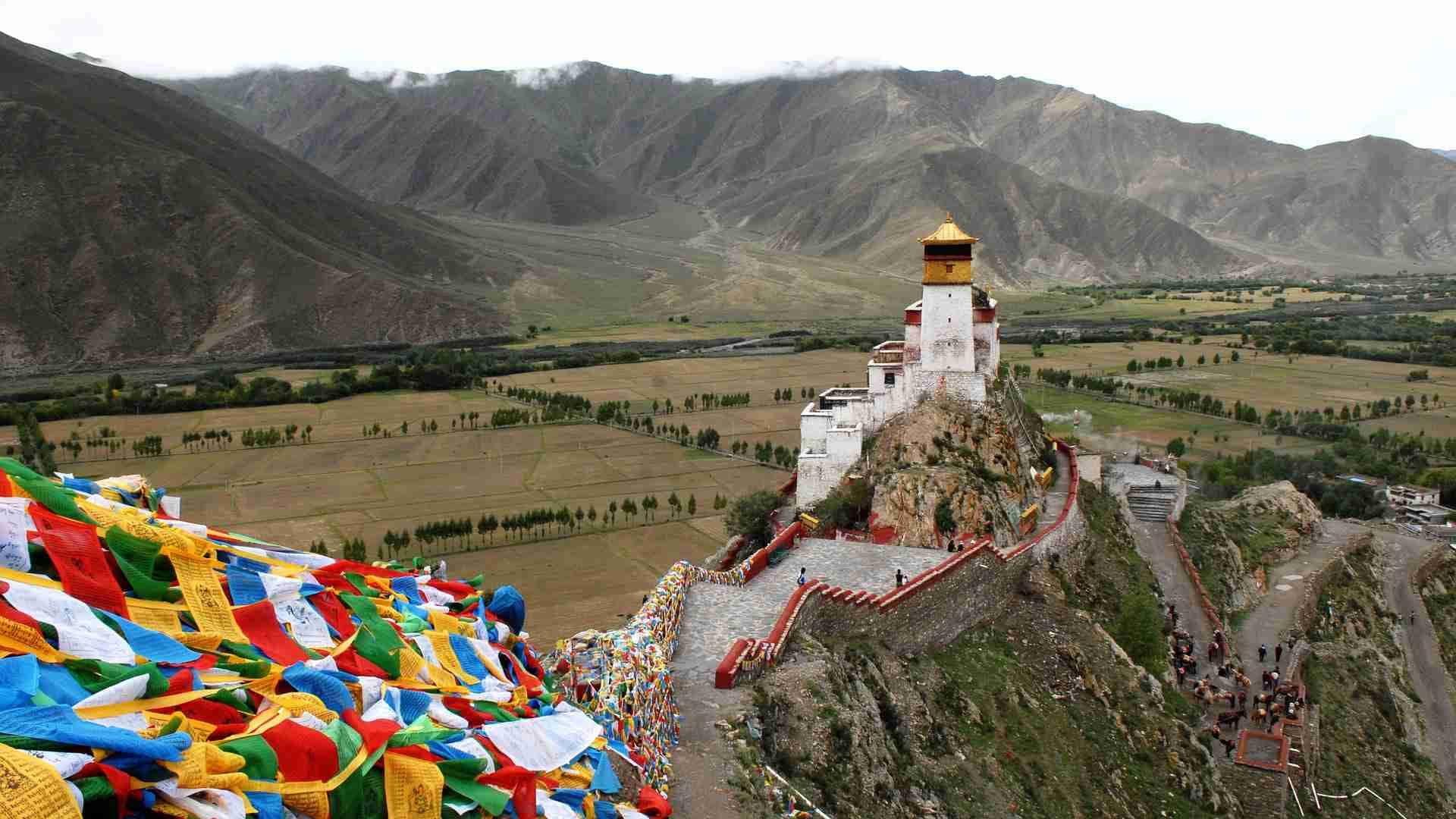 Shot From The Mountains Of Lhasa Wallpaper
