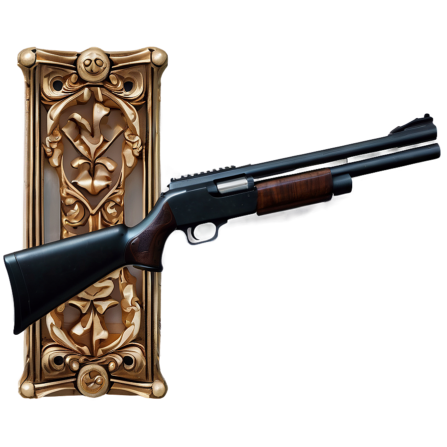 Shotgun With Picatinny Rail Png 05252024 PNG