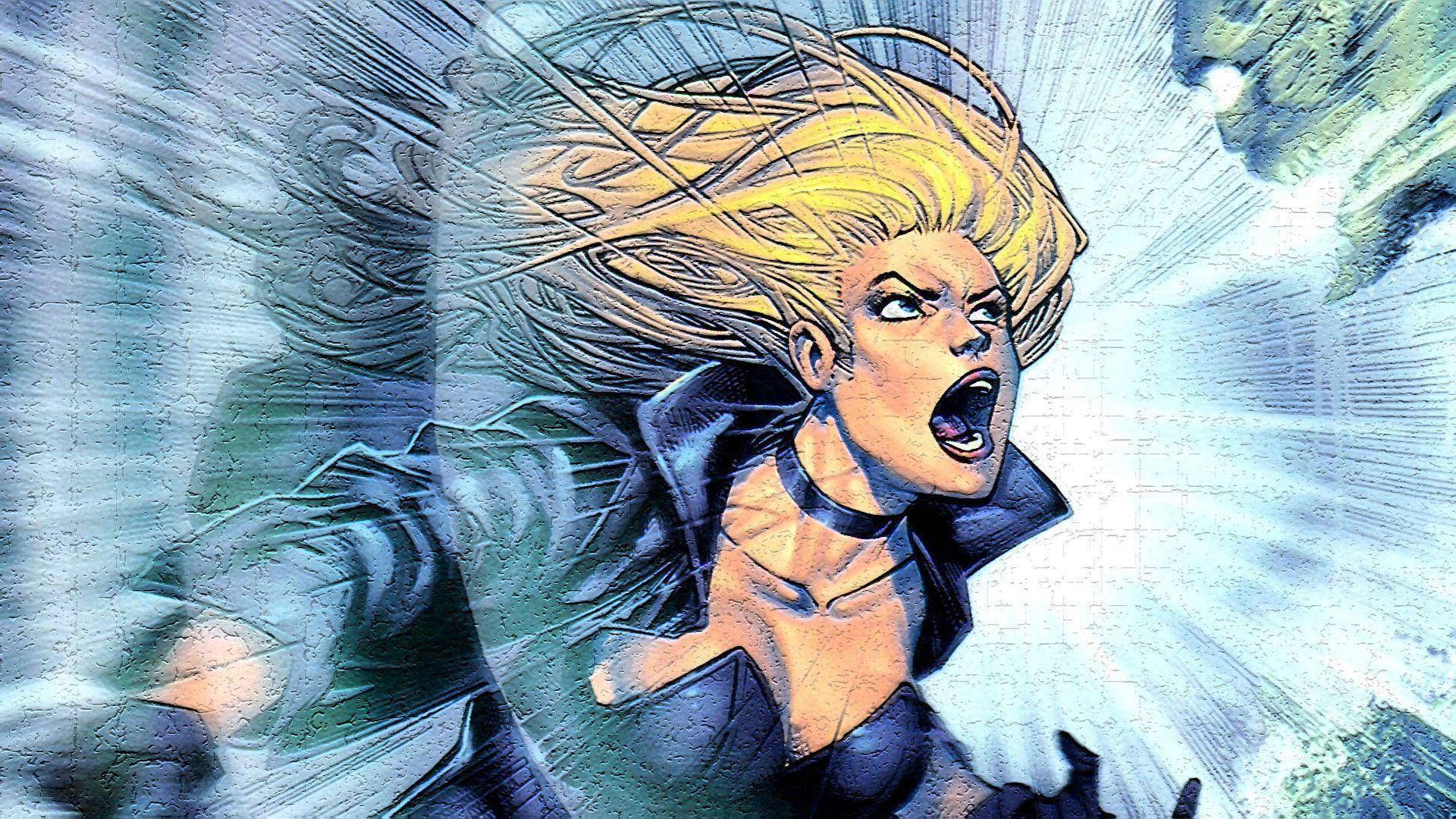 Shouting Black Canary Wallpaper