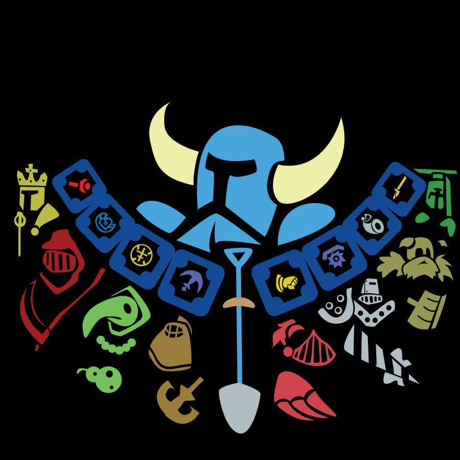 Shovel Knight Character Symbols Wallpaper