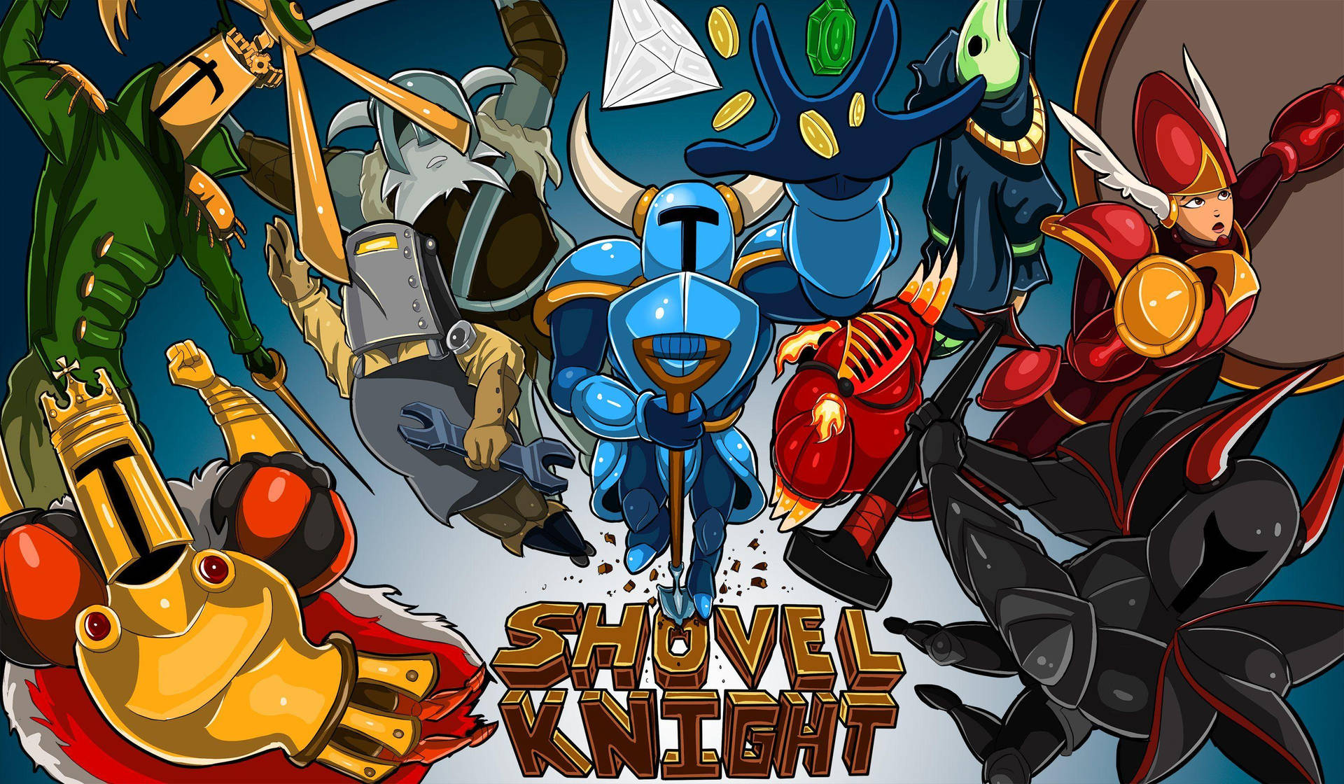 Shovel Knight Game Characters Wallpaper