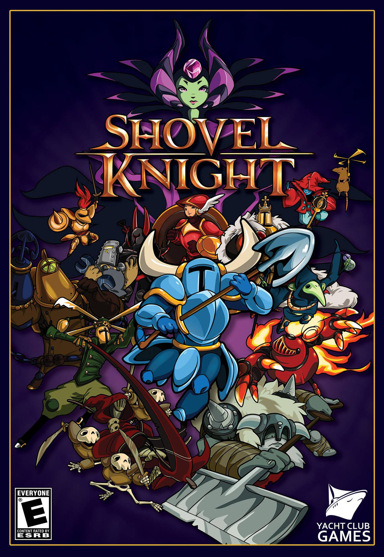Skovl Knight Spil Cover Art Wallpaper
