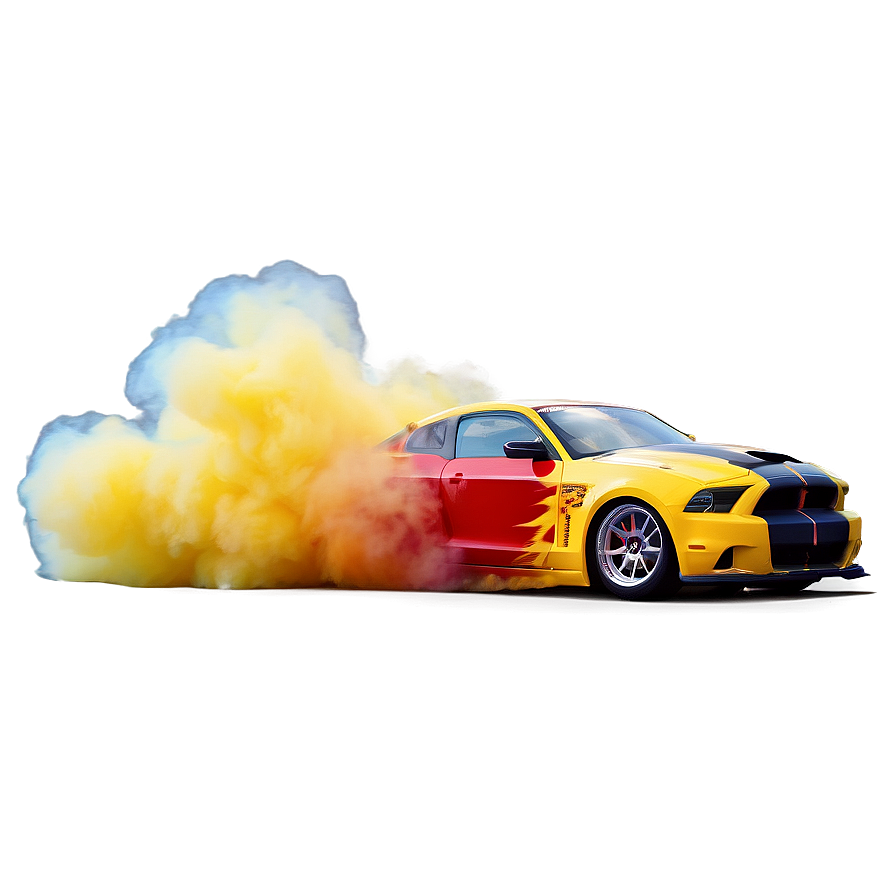 Show Car Burnout Smoke Png Fqp99 PNG